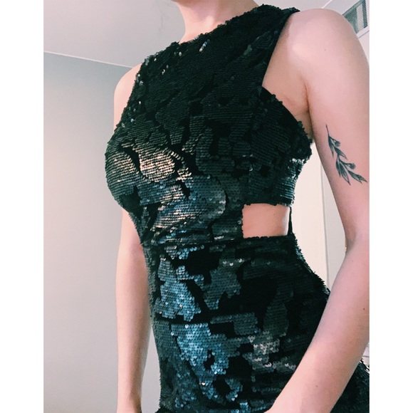Sequin Little Black Dress - Picture 1 of 6